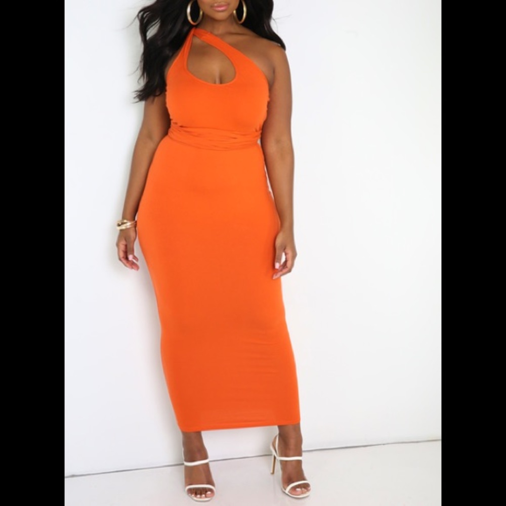 Bodycon Wrap Around Maxi Dress